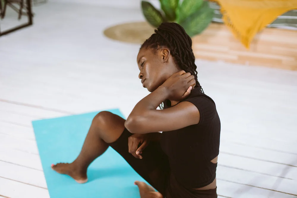 Nerve irritation causing pain into the shoulders or arms